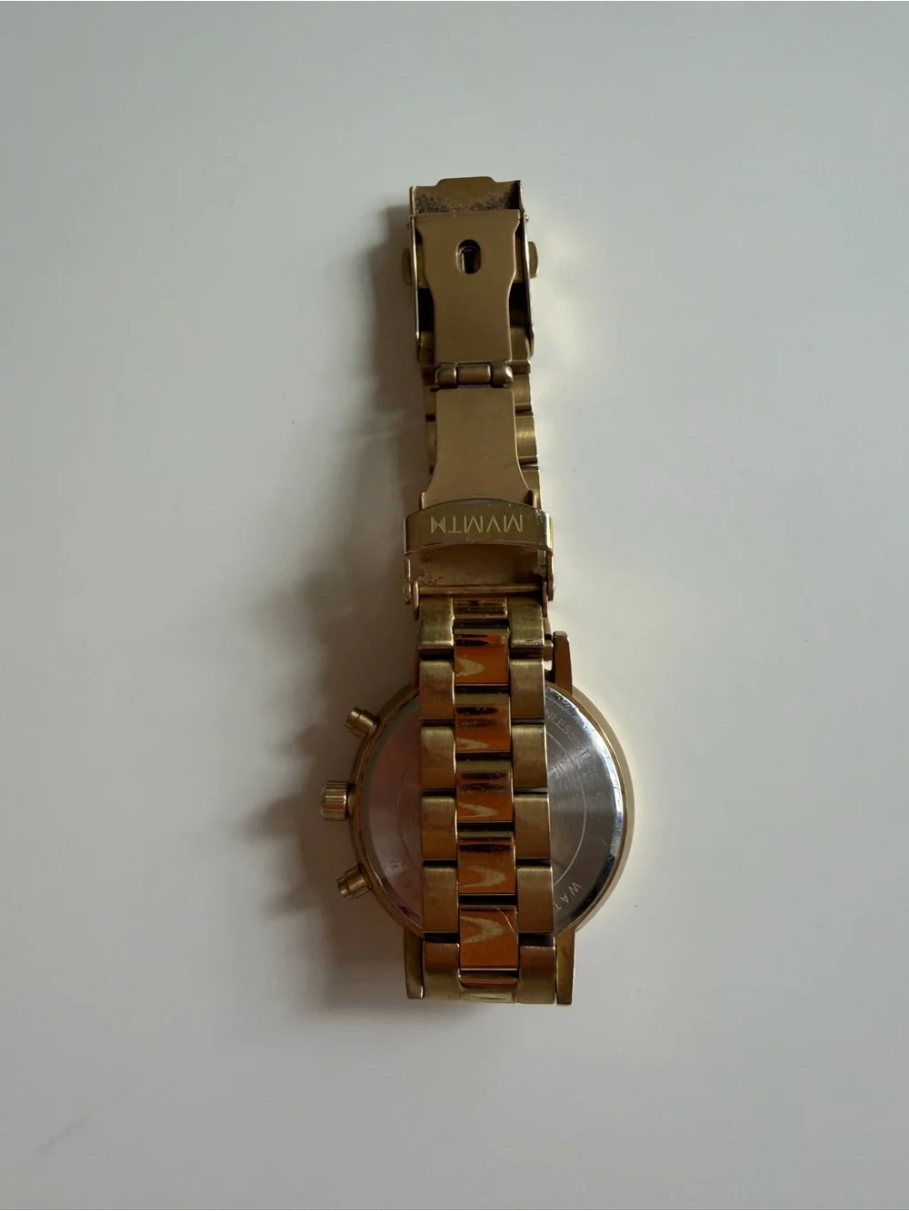 MVMT Gold and White Men's Chronograph Bracelet Watch